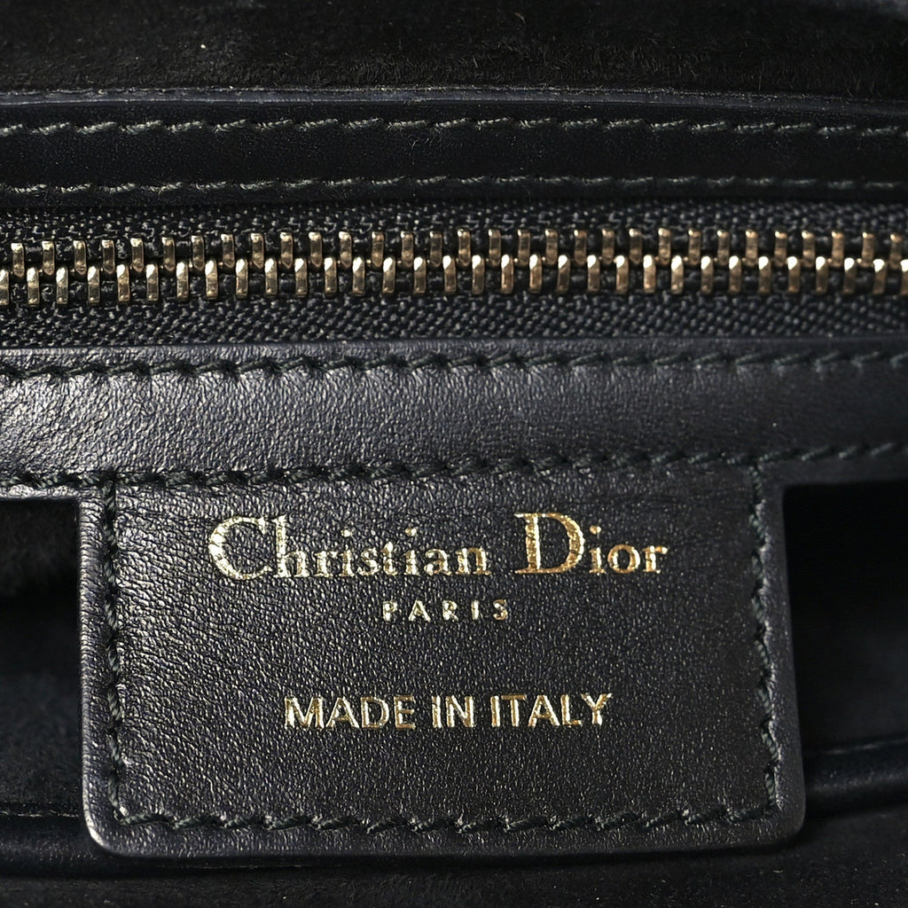 Calfskin Mini D Fence Saddle Bag Black wholesalehk.shop