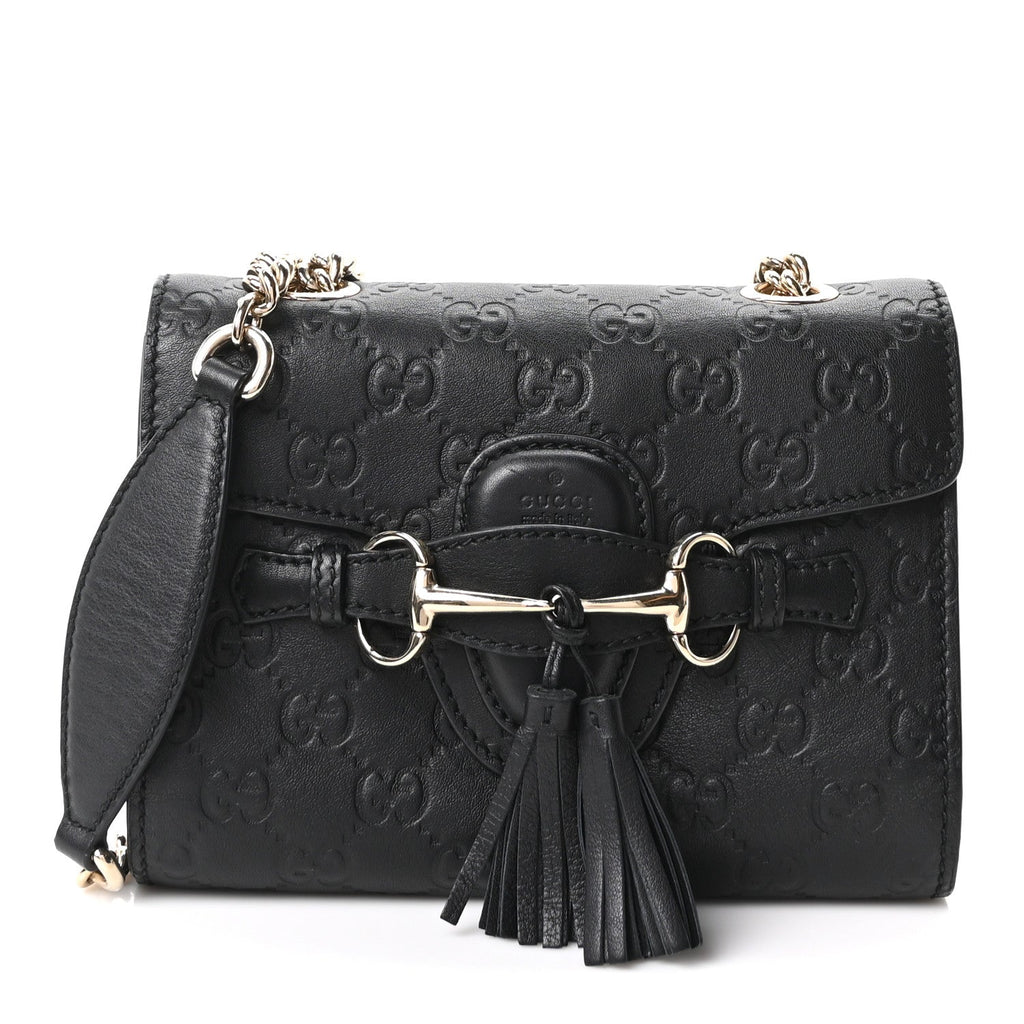 Guccissima Mini Emily Shoulder Bag Black £¨ Direct shipment via from wholesalehk.shop