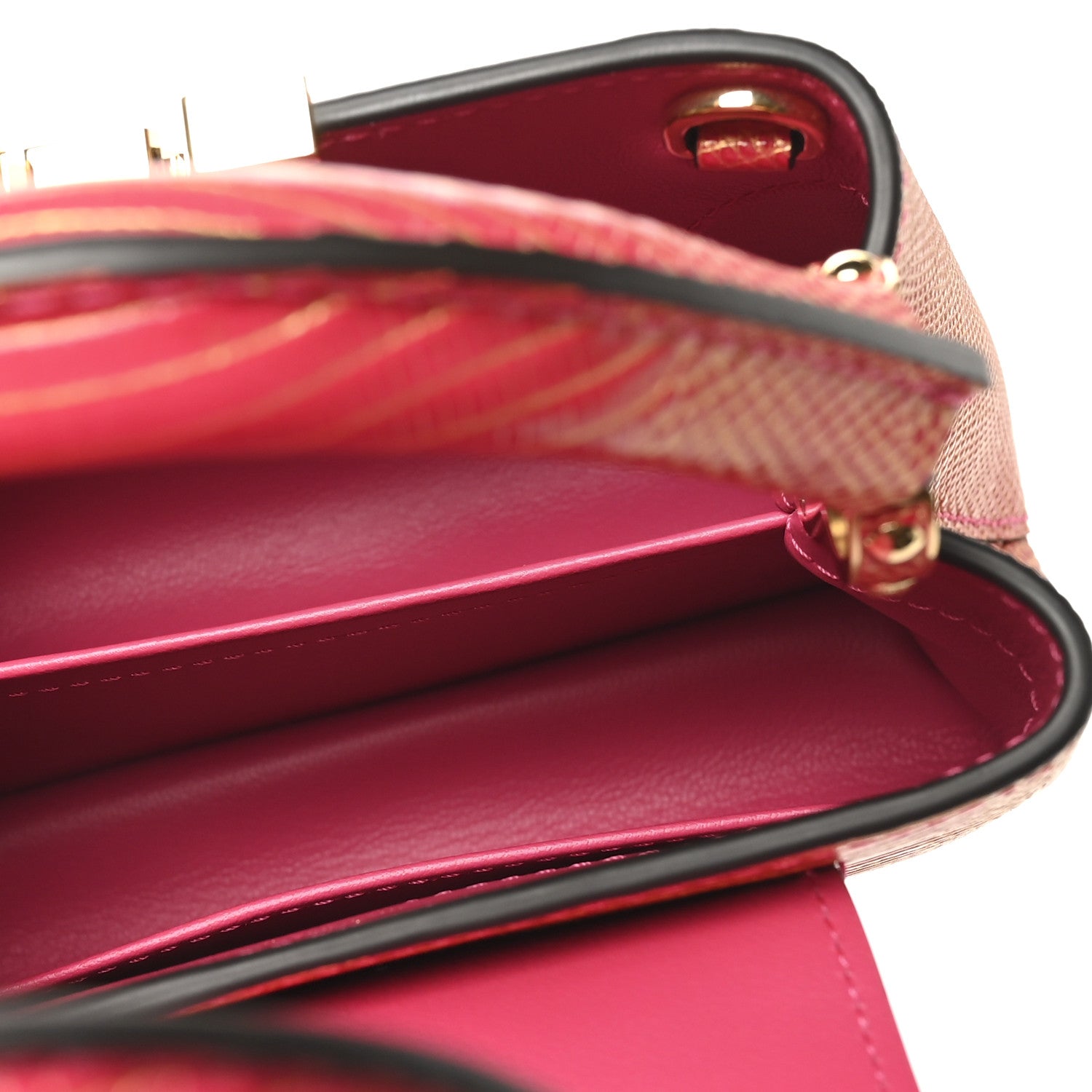 Metallic Lizard Capucines Mini Fuchsia Gold £¨ Direct shipment via from wholesalehk.shop