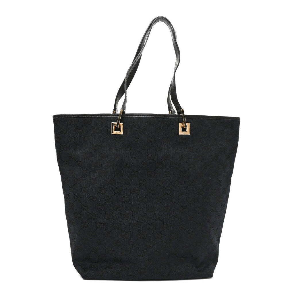 Monogram Large Bucket Tote Black wholesalehk.shop