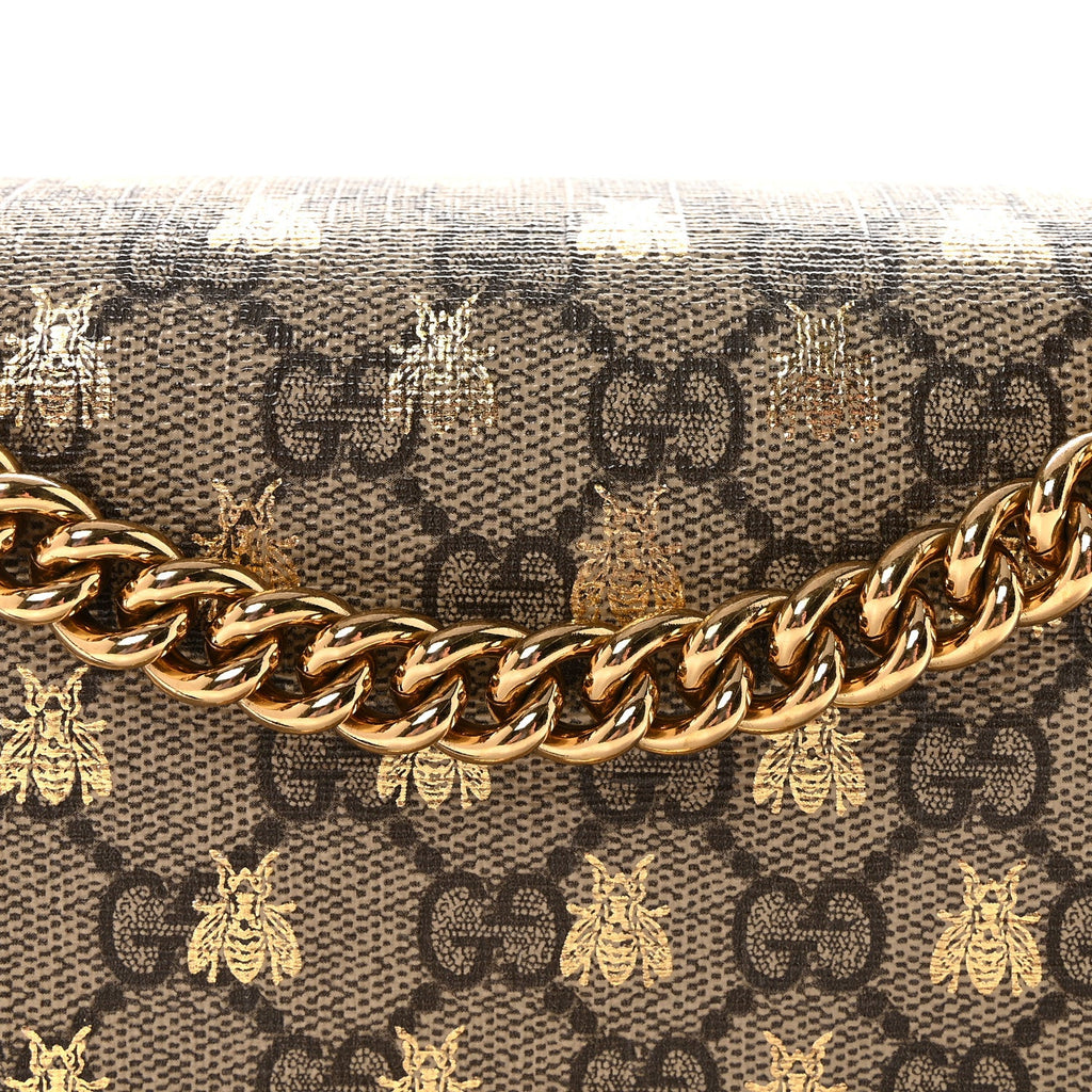 GG Supreme Monogram Bees Medium Padlock Shoulder Bag Beige Oro Black £¨ Direct shipment via from wholesalehk.shop
