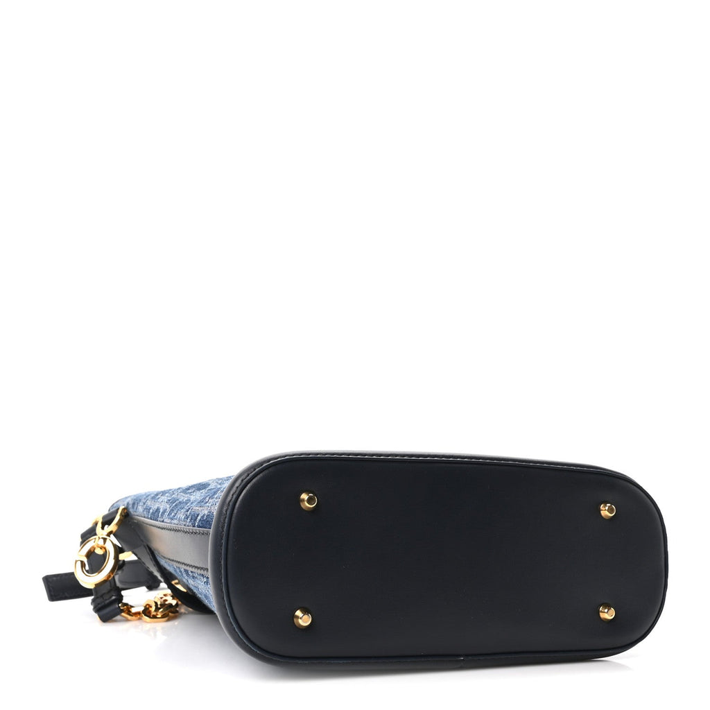 Denim Jacquard Oblique C'est Dior Bucket Bag Blue wholesalehk.shop