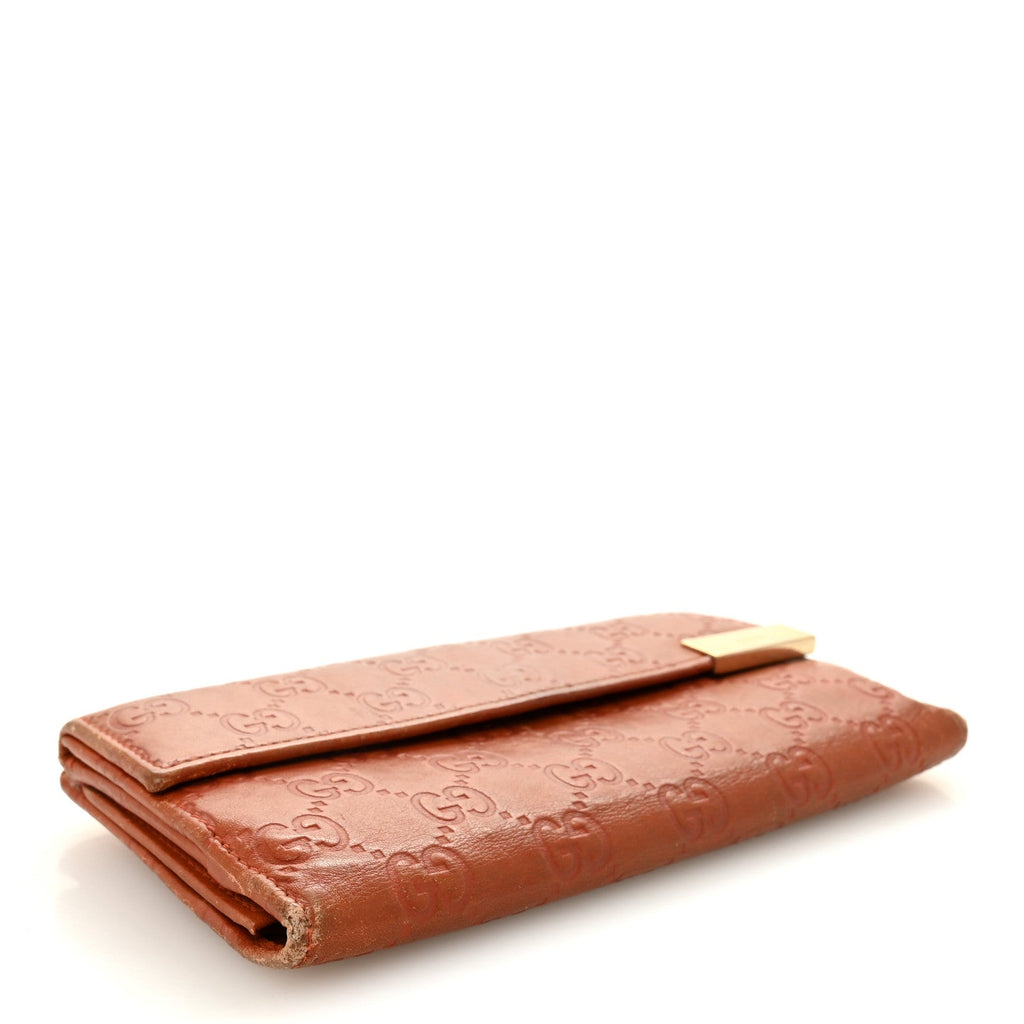 Guccissima Signature Dice Continental Wallet Orange £¨ Direct shipment via from wholesalehk.shop