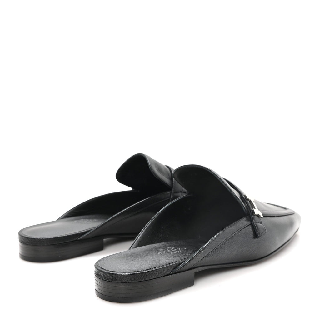 Goatskin Groupie Mules 37 Black wholesalehk.shop