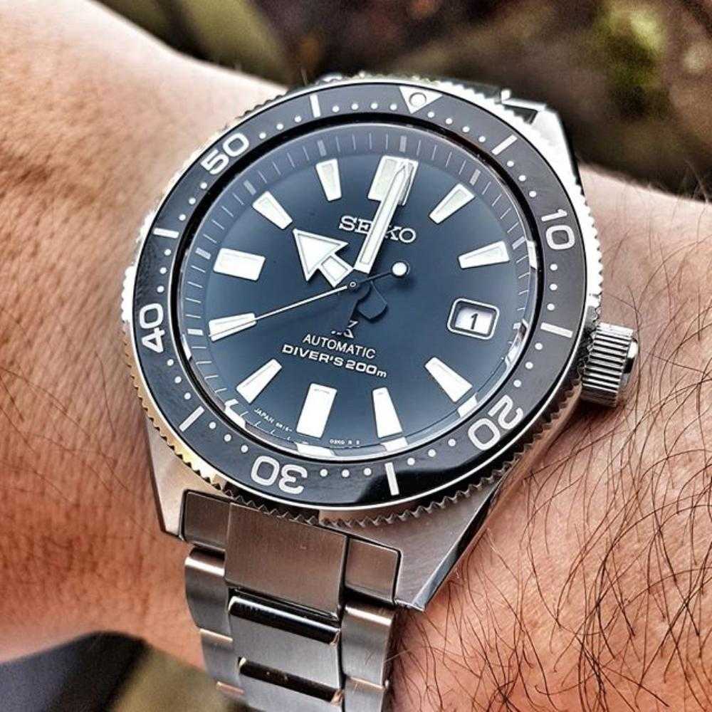 Seiko Prospex Automatic Diver Black Dial Silver Steel Strap Watch For Men - SPB051J1 wholesalehk.shop