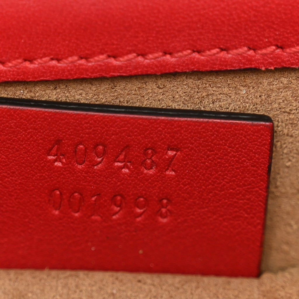 GG Supreme Monogram Calfskin Small Padlock Shoulder Bag Beige Hibiscus Red New Rosette £¨ Direct shipment via from wholesalehk.shop
