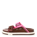 Mix Materials Mens LV Script Trainer Mules 6 Brown Pink £¨ Direct shipment via from wholesalehk.shop