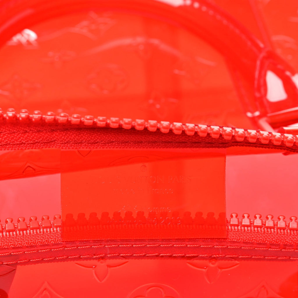 PVC Monogram Keepall Bandouliere 50 Grenadine Red wholesalehk.shop
