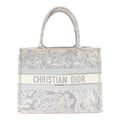 Canvas Embroidered Medium Dioriviera Toile De Jouy Reverse Book Tote Gray £¨ Direct shipment via from wholesalehk.shop