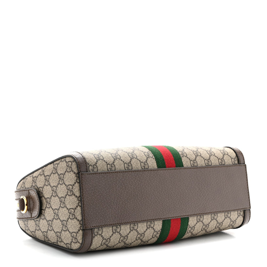 GG Supreme Monogram Web Medium Ophidia Boston Brown wholesalehk.shop