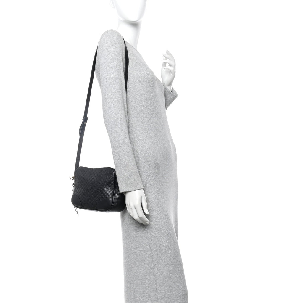 Microguccissima Mini Bree Messenger Bag Black £¨ Direct shipment via from wholesalehk.shop