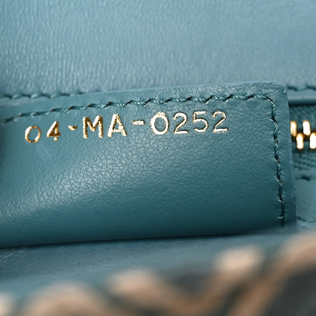 Calfskin Strass Embroidered Small Caro Bag Blue wholesalehk.shop