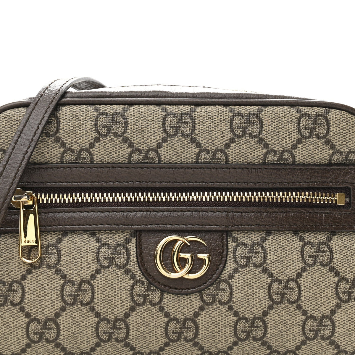 GG Supreme Monogram Textured Calfskin Super Mini Ophidia Shoulder Bag Beige Ebony New Acero wholesalehk.shop