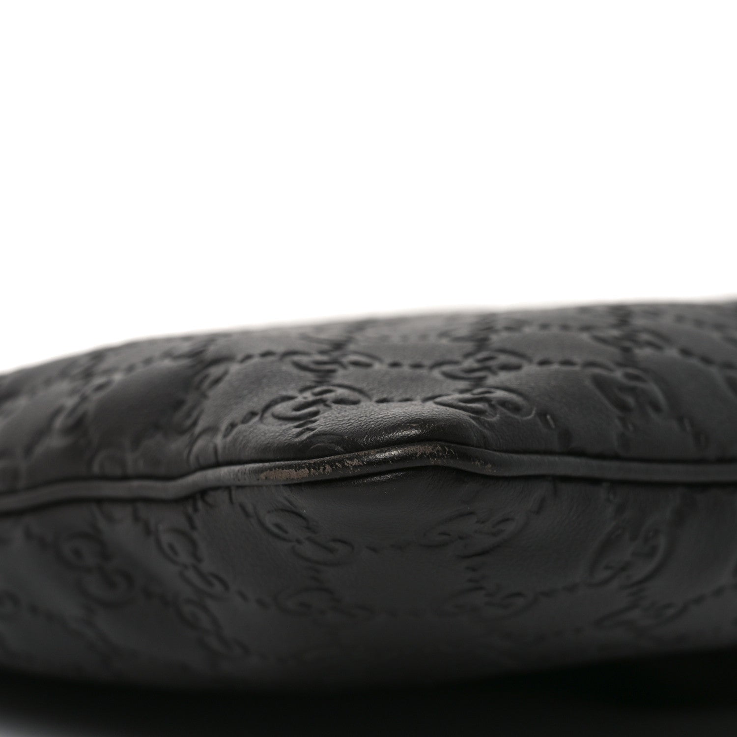 Guccissima Medium Flat Messenger Bag Black £¨ Direct shipment via from wholesalehk.shop