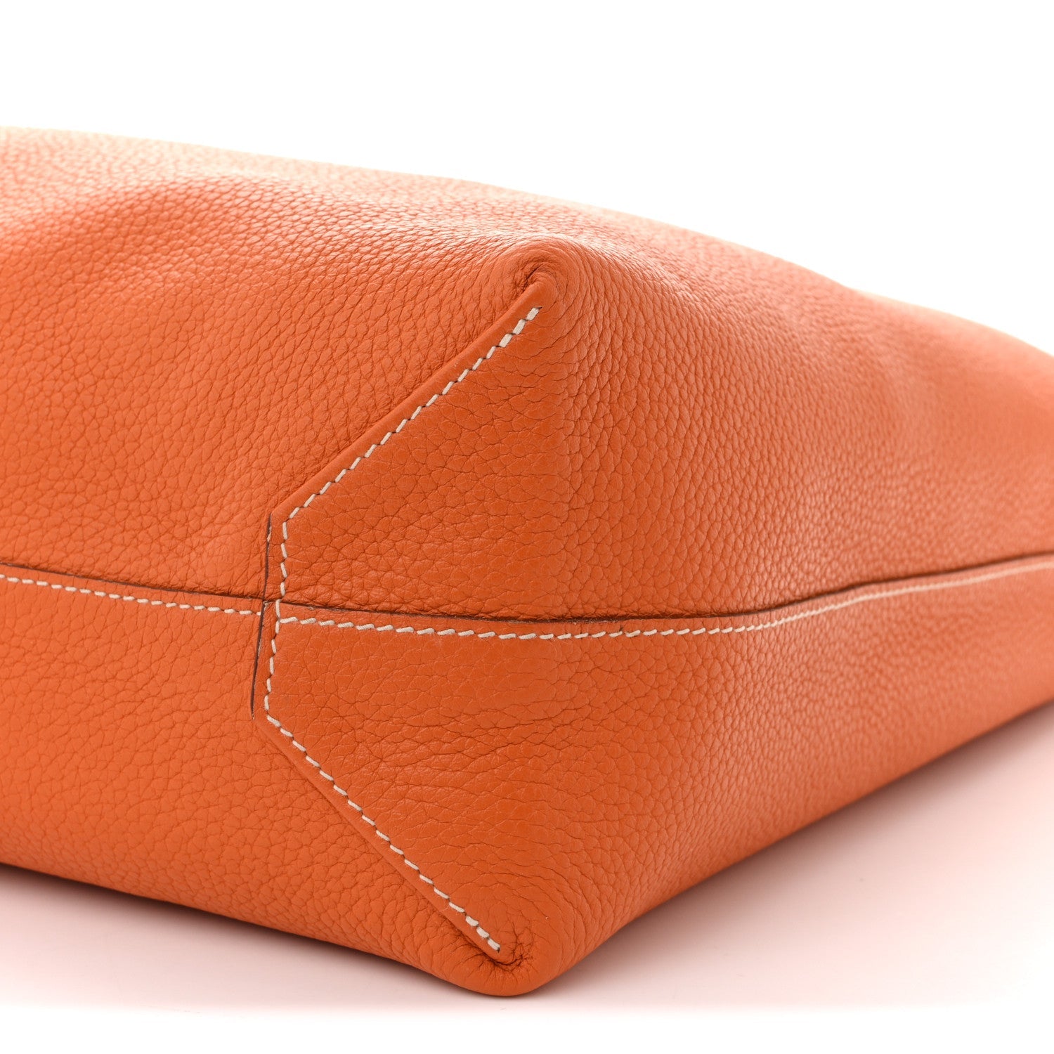 Taurillon Clemence Double Sens 45 Reversible Tote Orange Gold £¨ Direct shipment via from wholesalehk.shop