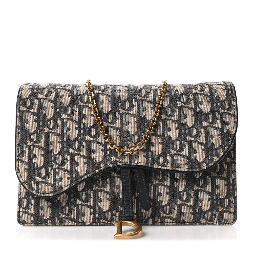 Oblique Saddle Chain Pouch Blue wholesalehk.shop