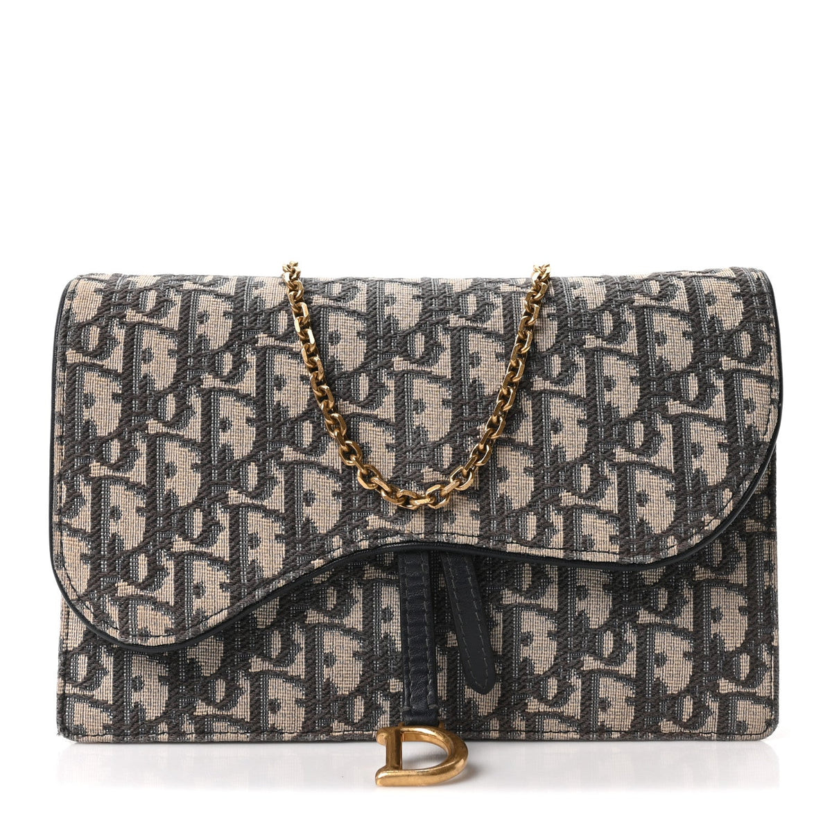 Oblique Saddle Chain Pouch Blue wholesalehk.shop