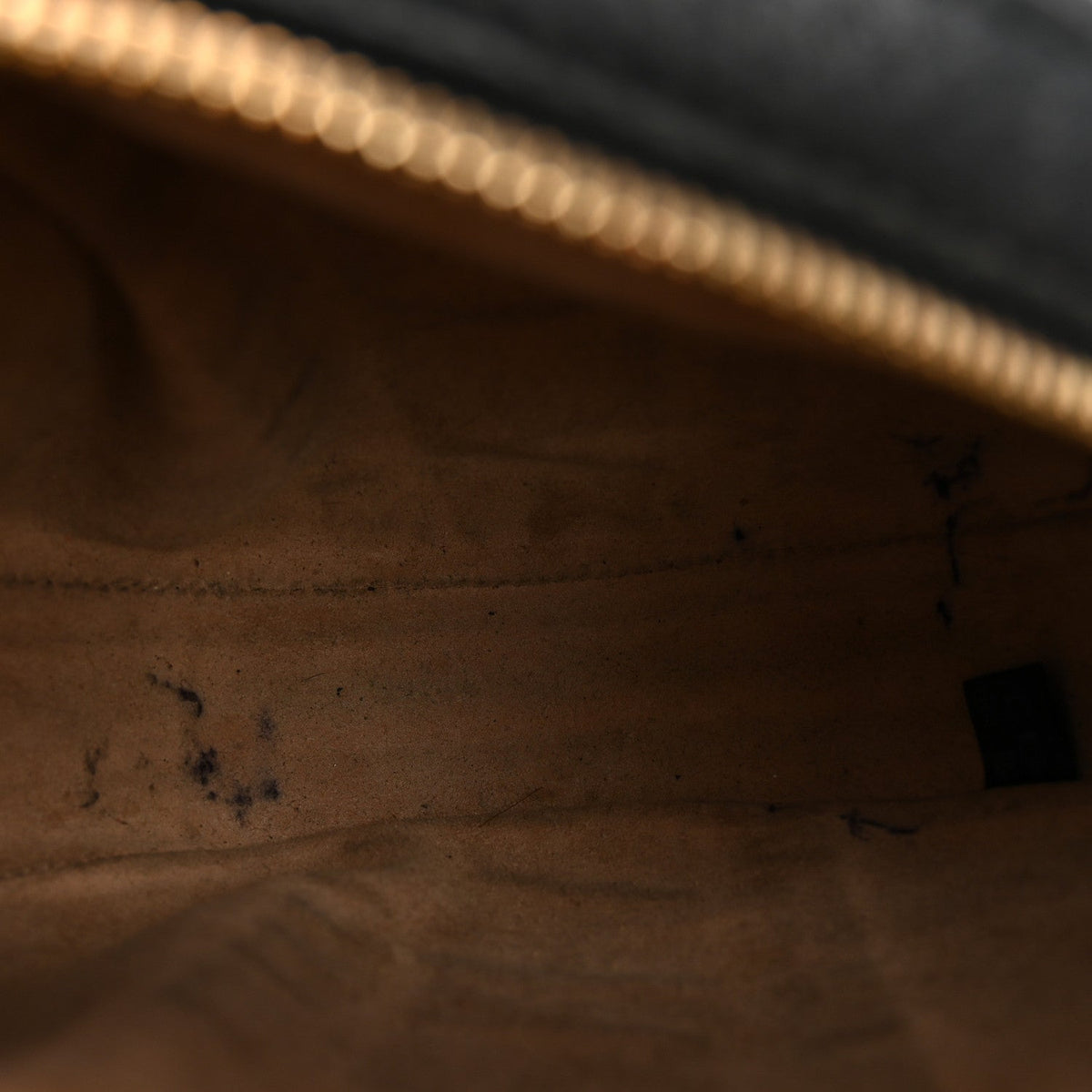 Grained Calfskin Web Mini Ophidia Round Shoulder Bag Black wholesalehk.shop