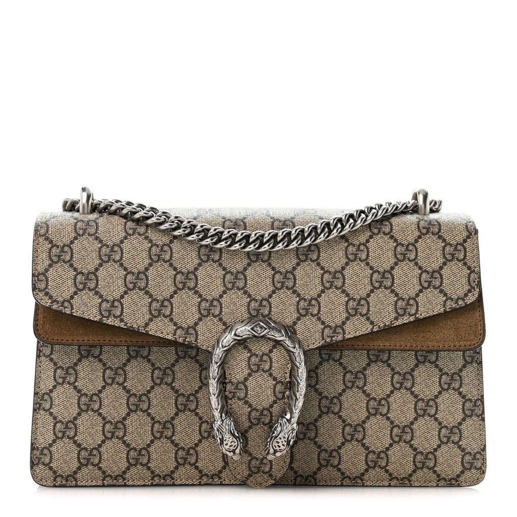 GG Supreme Monogram Small Dionysus Shoulder Bag Taupe wholesalehk.shop