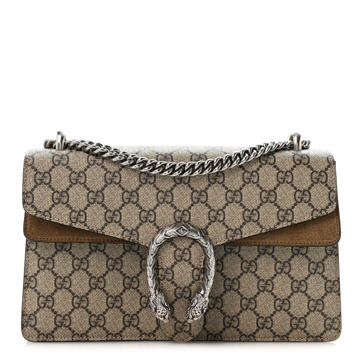 GG Supreme Monogram Small Dionysus Shoulder Bag Taupe wholesalehk.shop