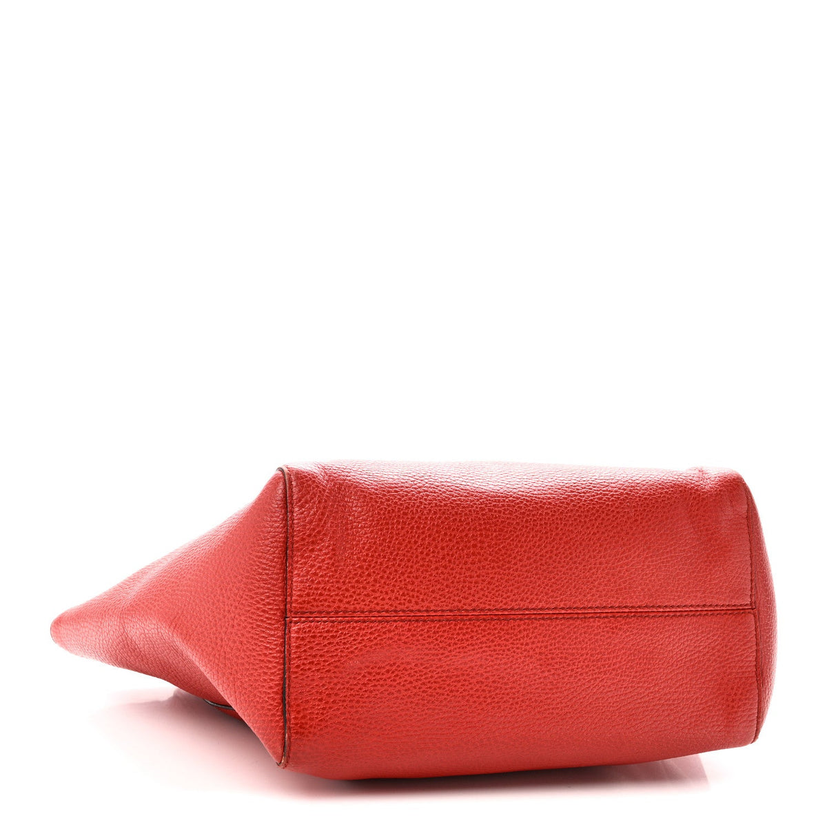 Dollar Calfskin Small Swing Tote Red wholesalehk.shop