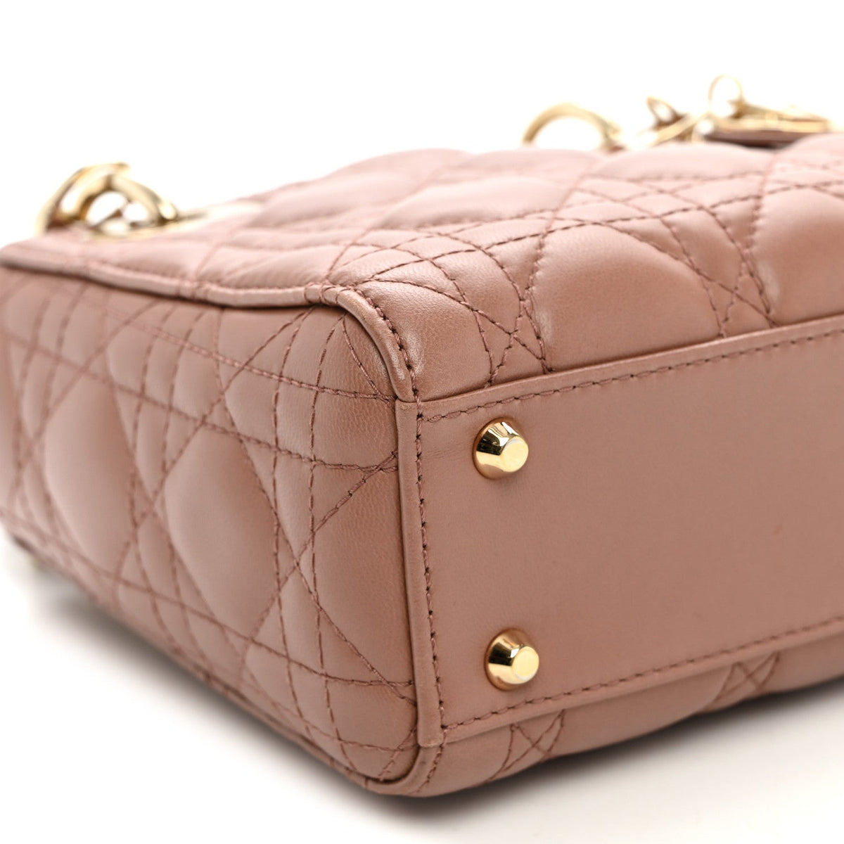 Lambskin Cannage Mini Lady Dior Fard wholesalehk.shop