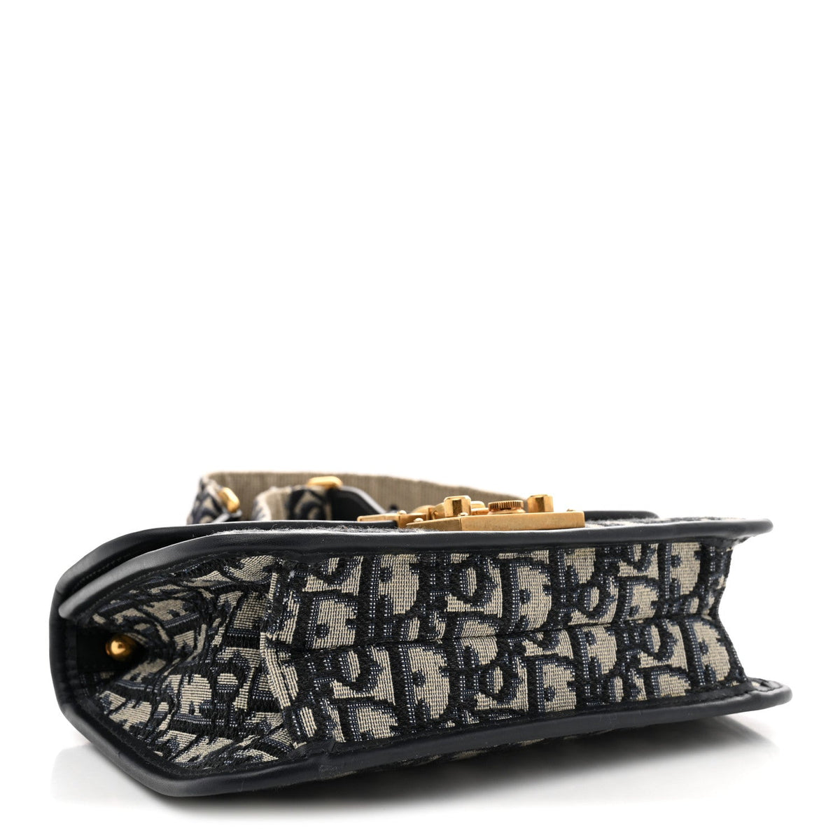 Oblique Small DiorAddict Flap Bag Navy Blue wholesalehk.shop