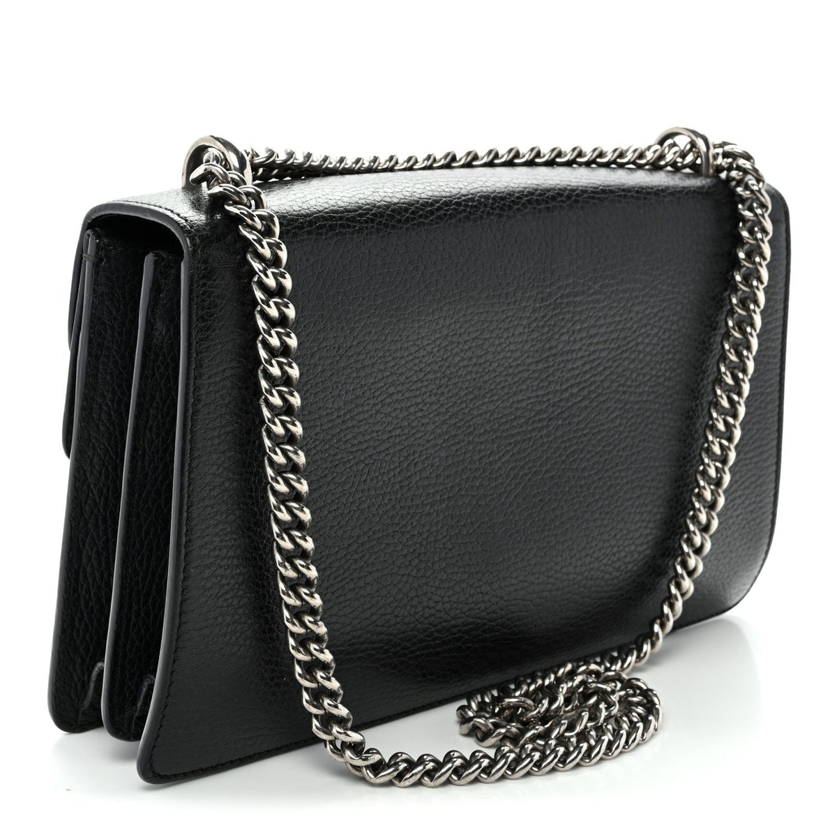Pebbled Calfskin Small Dionysus Shoulder Bag Black wholesalehk.shop