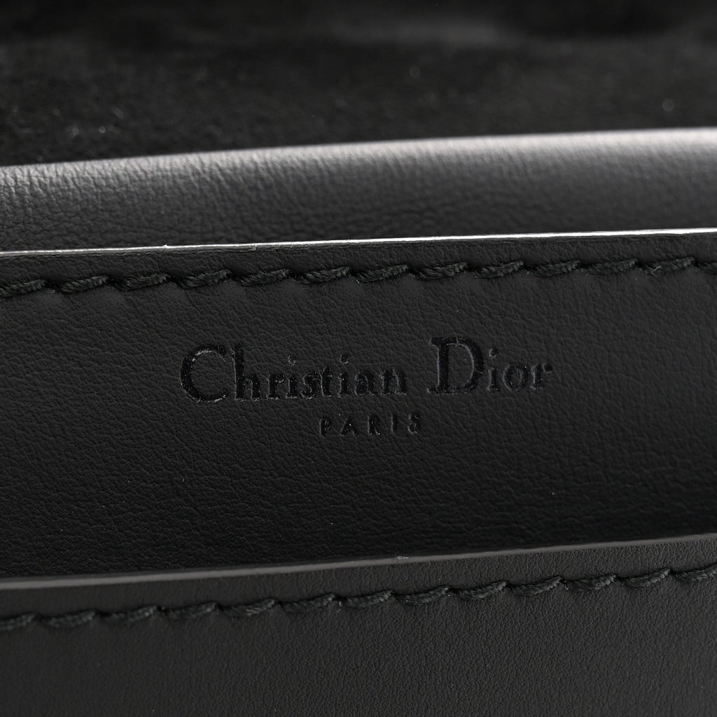 Ultra Matte Calfskin J'Adior Chain Flap Bag Black wholesalehk.shop