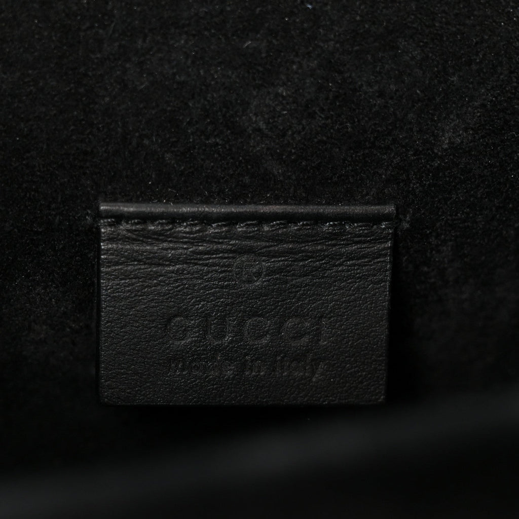 GG Supreme Monogram Suede Crystal Small Dionysus Shoulder Bag Beige Ebony Black wholesalehk.shop