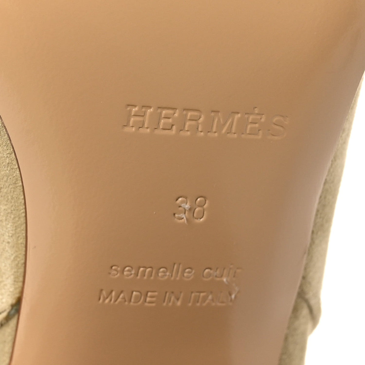 Suede Calfskin Lisiere 90 Boots 38 Beige Lin wholesalehk.shop