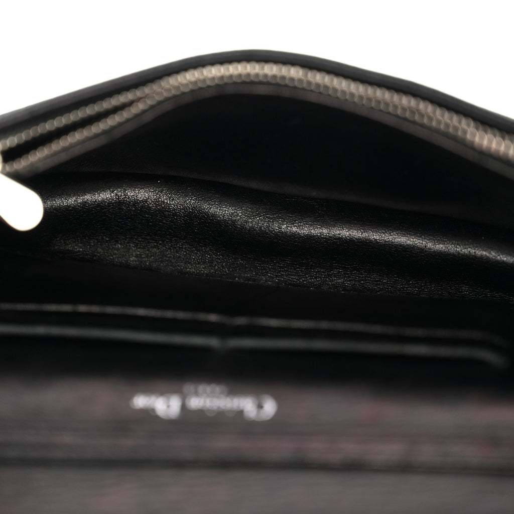 Grained Calfskin Diorama Wallet on Chain Pouch Black ¡§ Direct shipment via from wholesalehk.shop