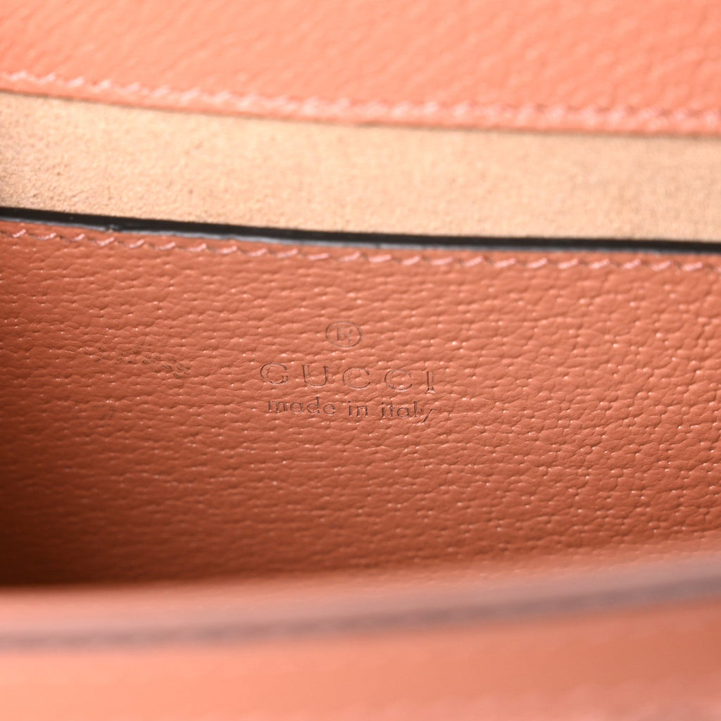 GG Monogram Textured Dollar Calfskin Mini Ophidia Padlock Top Handle Chain Shoulder Bag Cloche Rose Pink £¨ Direct shipment via from wholesalehk.shop