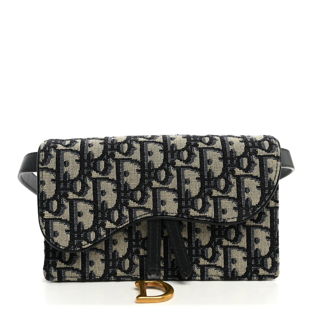 Oblique Saddle Belt Bag Blue wholesalehk.shop