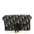 Oblique Saddle Belt Bag Blue wholesalehk.shop