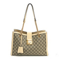 GG Supreme Monogram Medium Padlock Tote White £¨ Direct shipment via from wholesalehk.shop