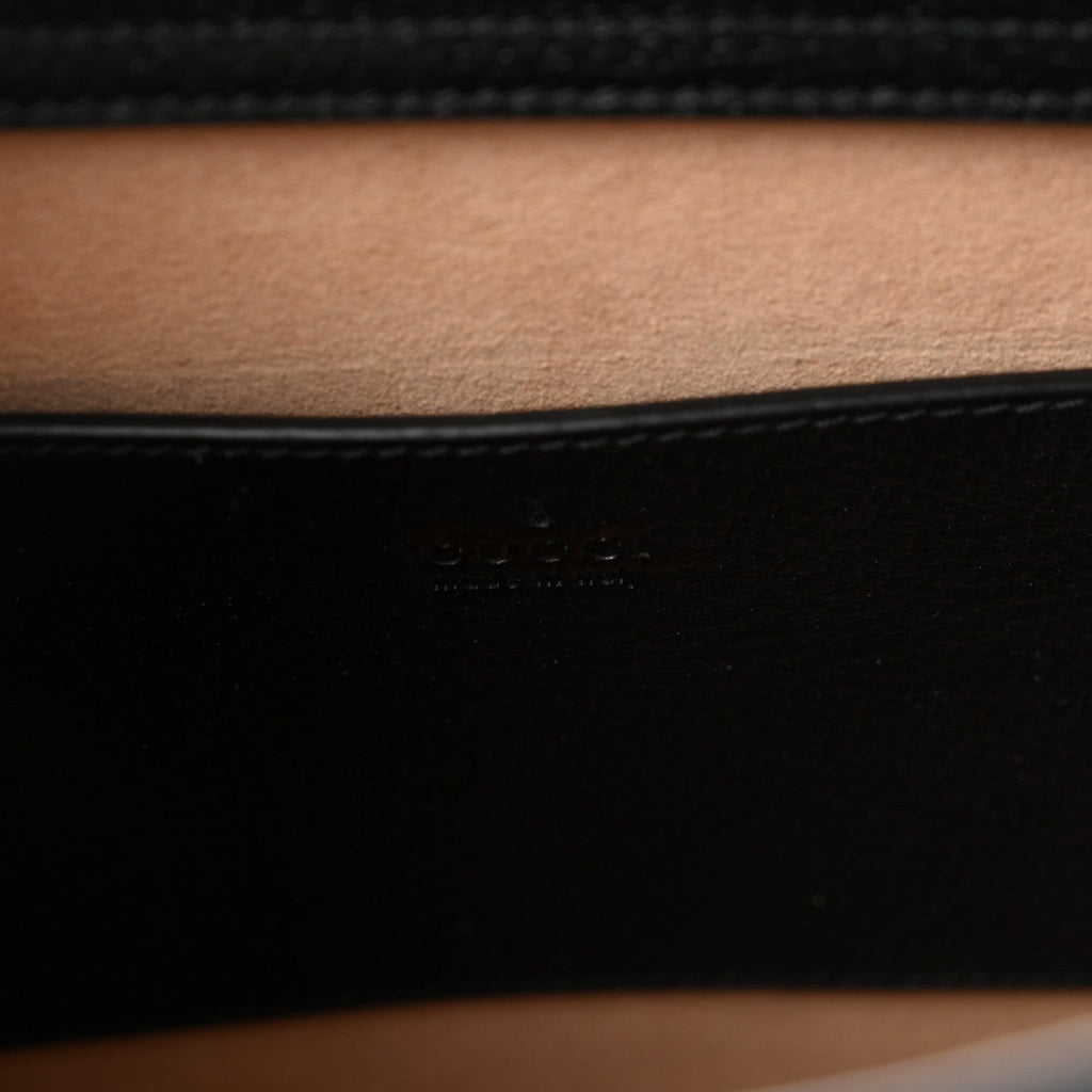 Textured Dollar Calfskin Web Small Diana Tote Bag Black Dusty Grey wholesalehk.shop
