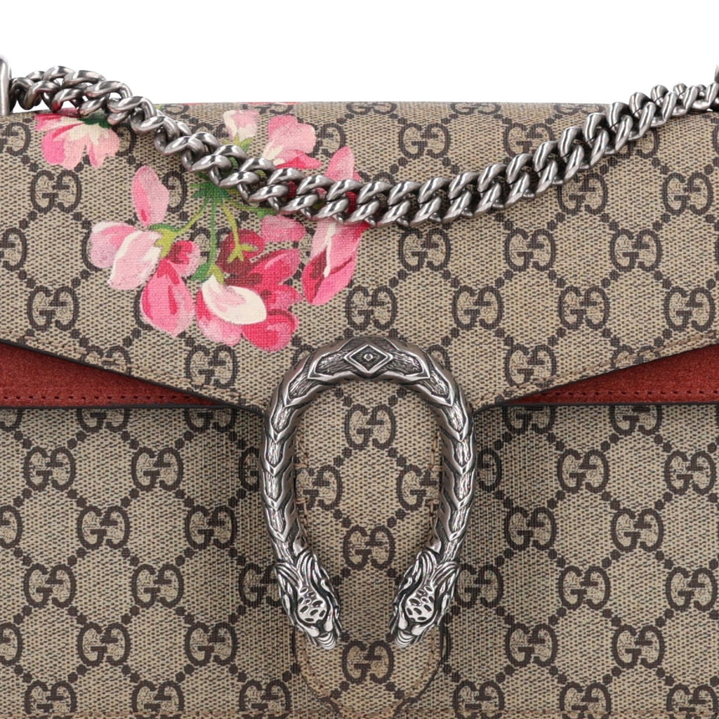 GG Supreme Monogram Blooms Small Dionysus Shoulder Bag Beige Multicolor Dry Rose wholesalehk.shop