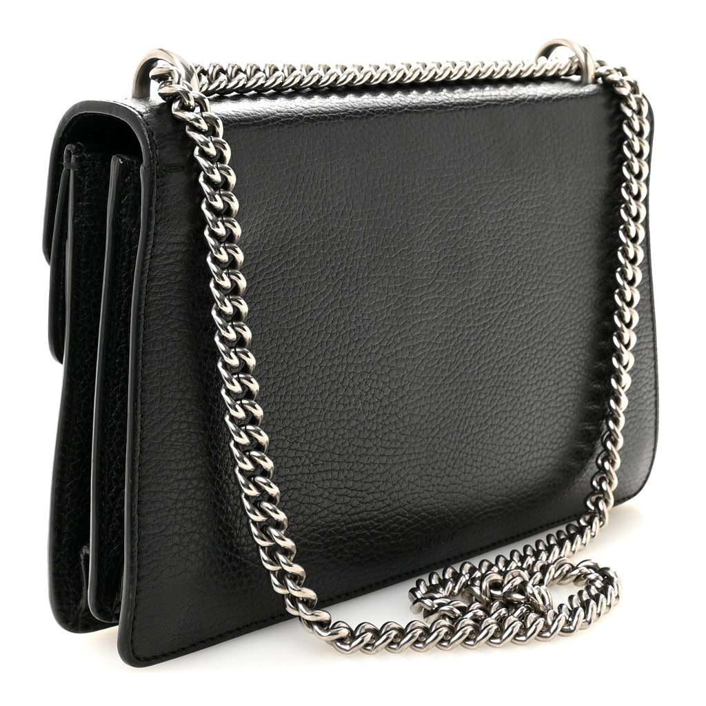 Pebbled Calfskin Small Dionysus Shoulder Bag Black wholesalehk.shop