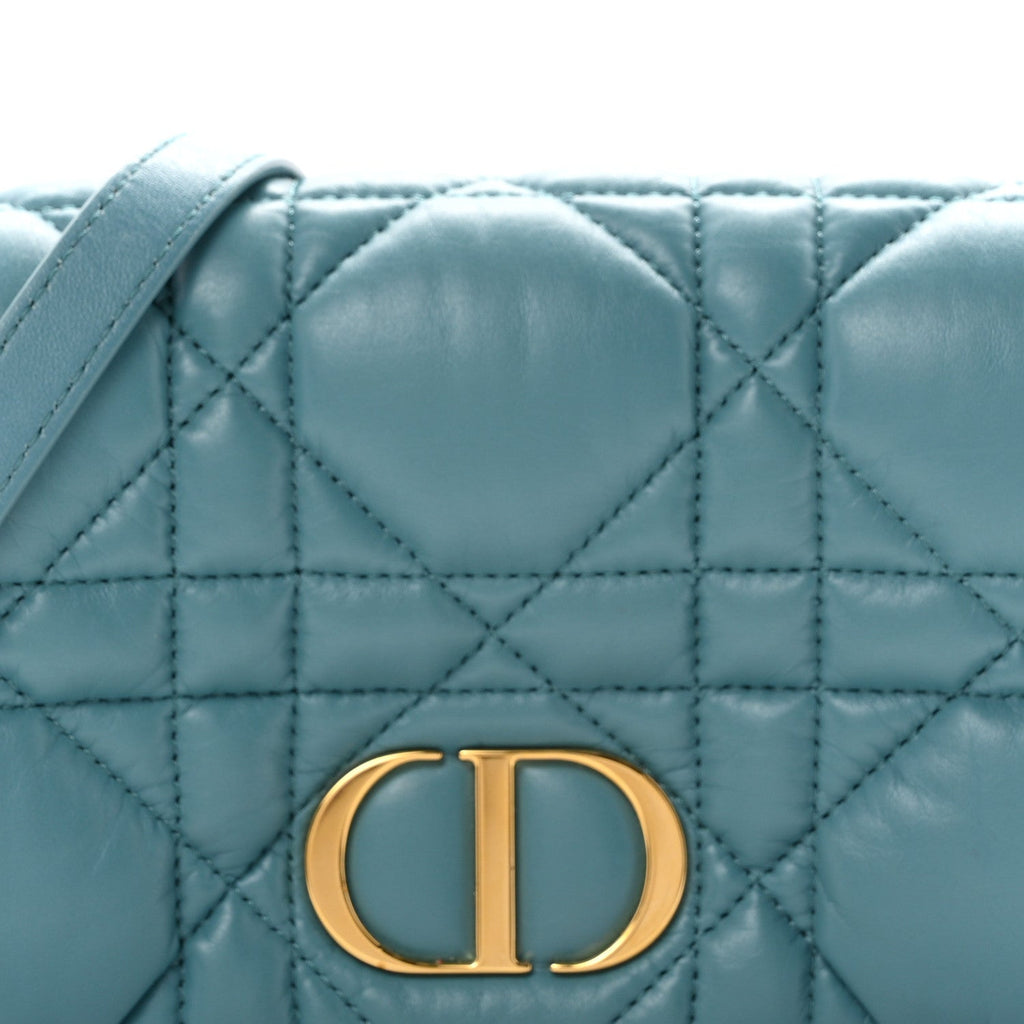 Calfskin Macrocannage Mini Caro Bag Horizon Blue wholesalehk.shop