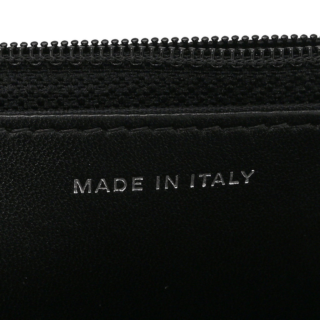 Printed Lambskin Airlines Wallet On Chain WOC White Blue Black wholesalehk.shop
