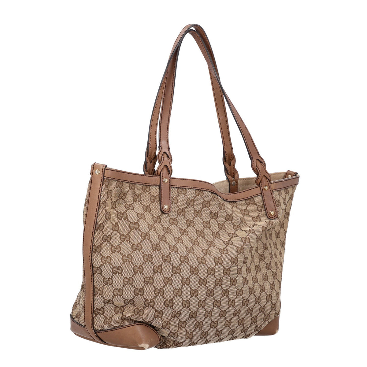 Monogram Large Craft Tote Light Brown wholesalehk.shop