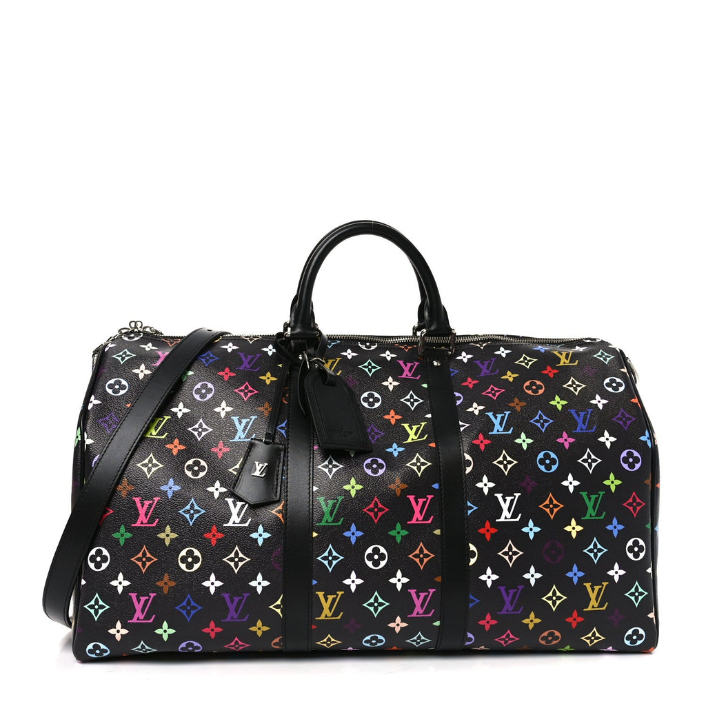 LV X TM Monogram Multicolor Keepall Bandouliere 50 Black wholesalehk.shop