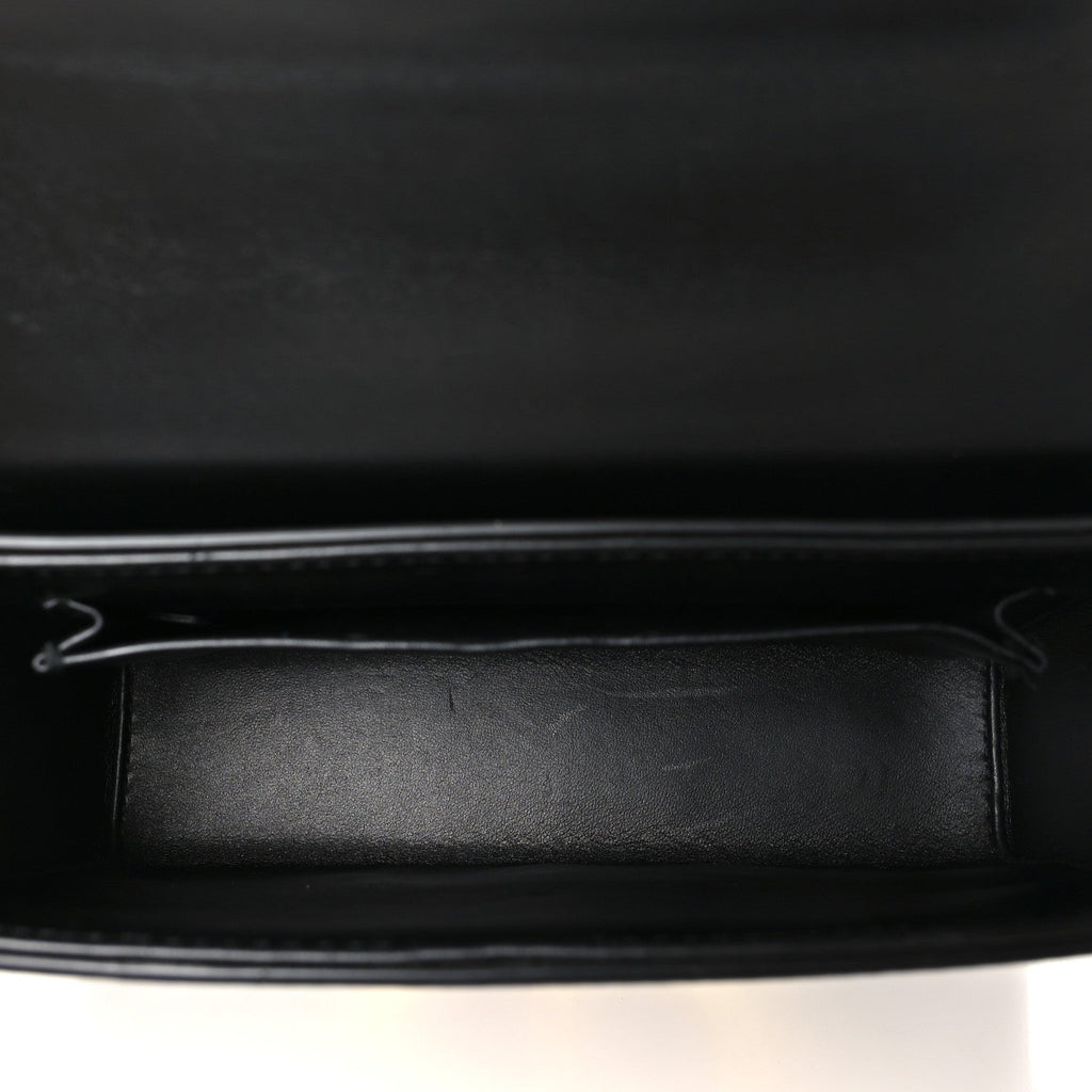 Crackled Lambskin 30 Montaigne Box Bag Black wholesalehk.shop