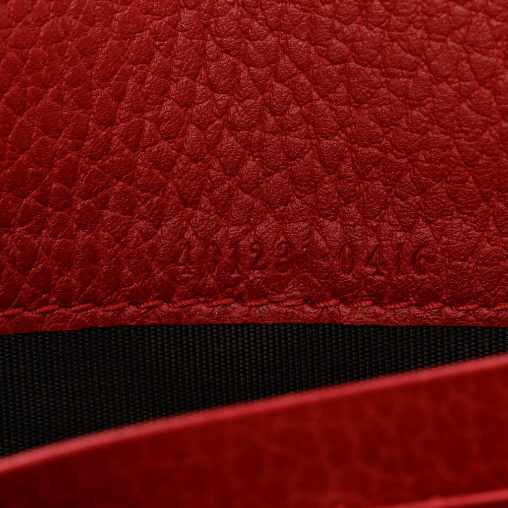 Calfskin Mini Dionysus Chain Wallet Hibiscus Red wholesalehk.shop
