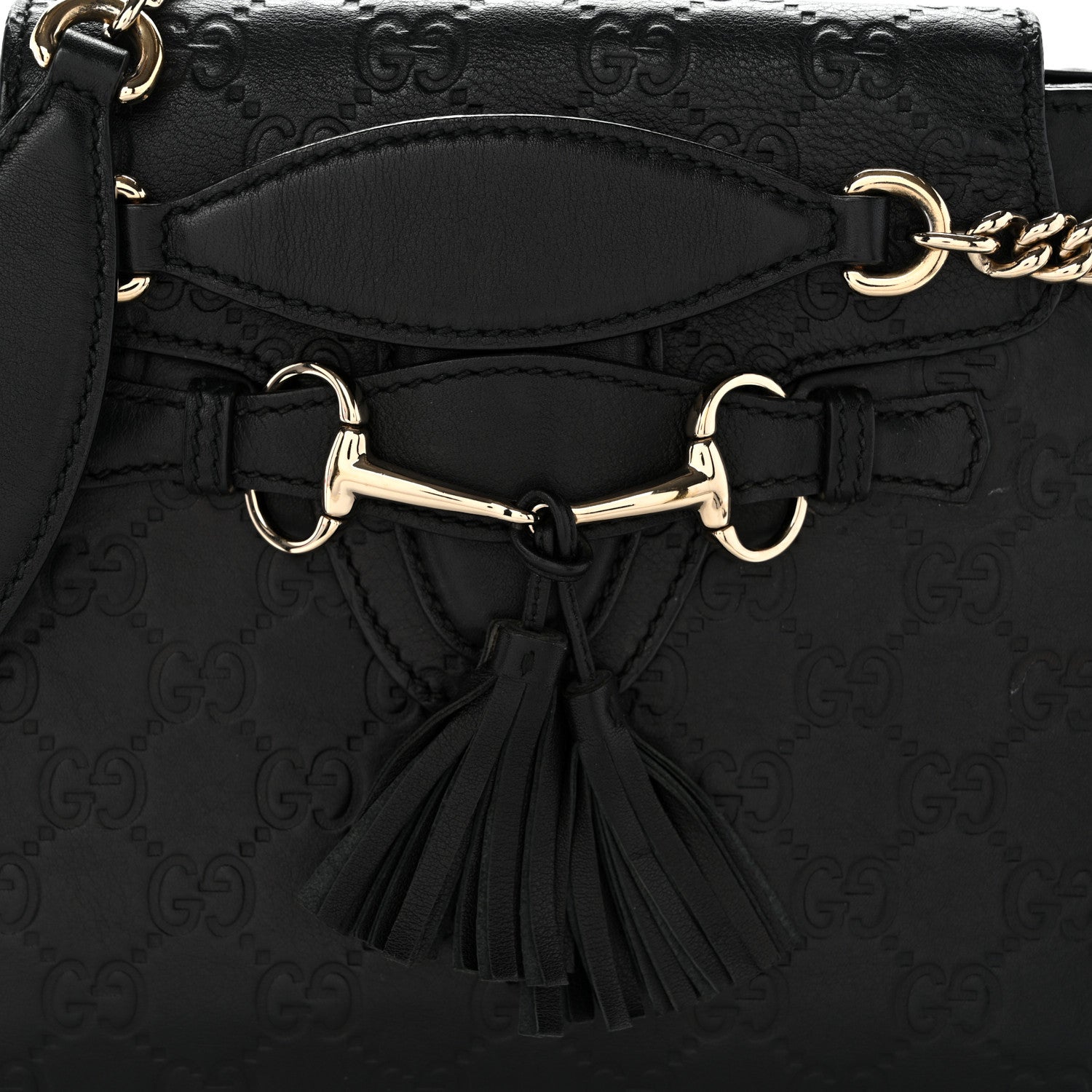 Guccissima Small Emily Shoulder Bag Black £¨ Direct shipment via from wholesalehk.shop