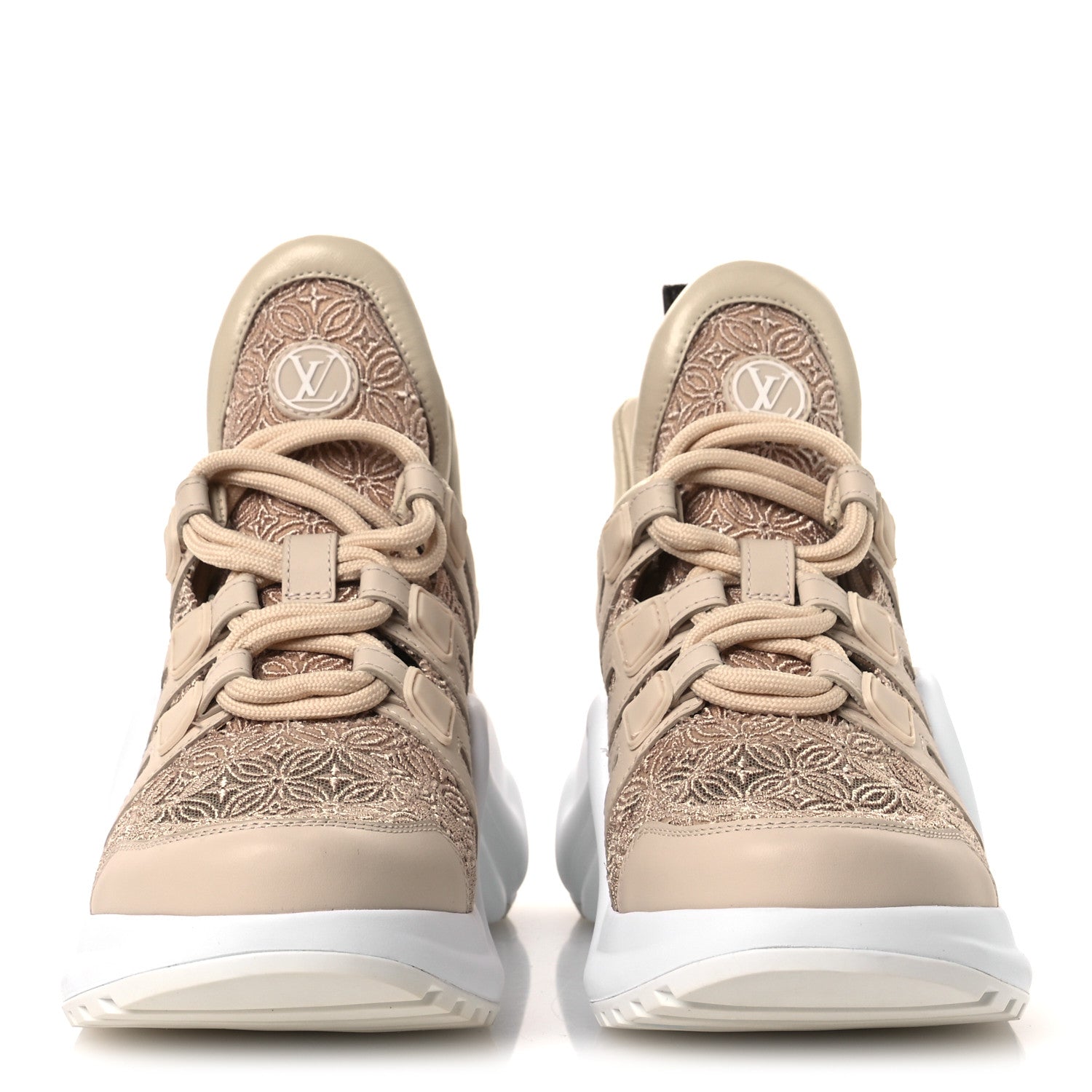 Fabric Embroidered Calfskin LV Archlight Sneakers 37 Nude £¨ Direct shipment via from wholesalehk.shop
