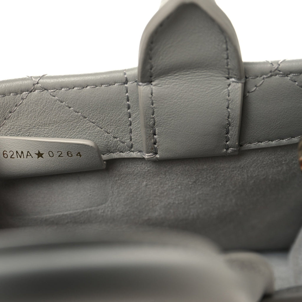 Calfskin Macrocannage Mini Book Tote Grey £¨ Direct shipment via from wholesalehk.shop