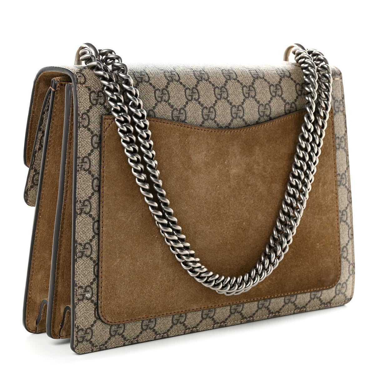 GG Supreme Monogram Medium Dionysus Shoulder Bag Taupe wholesalehk.shop