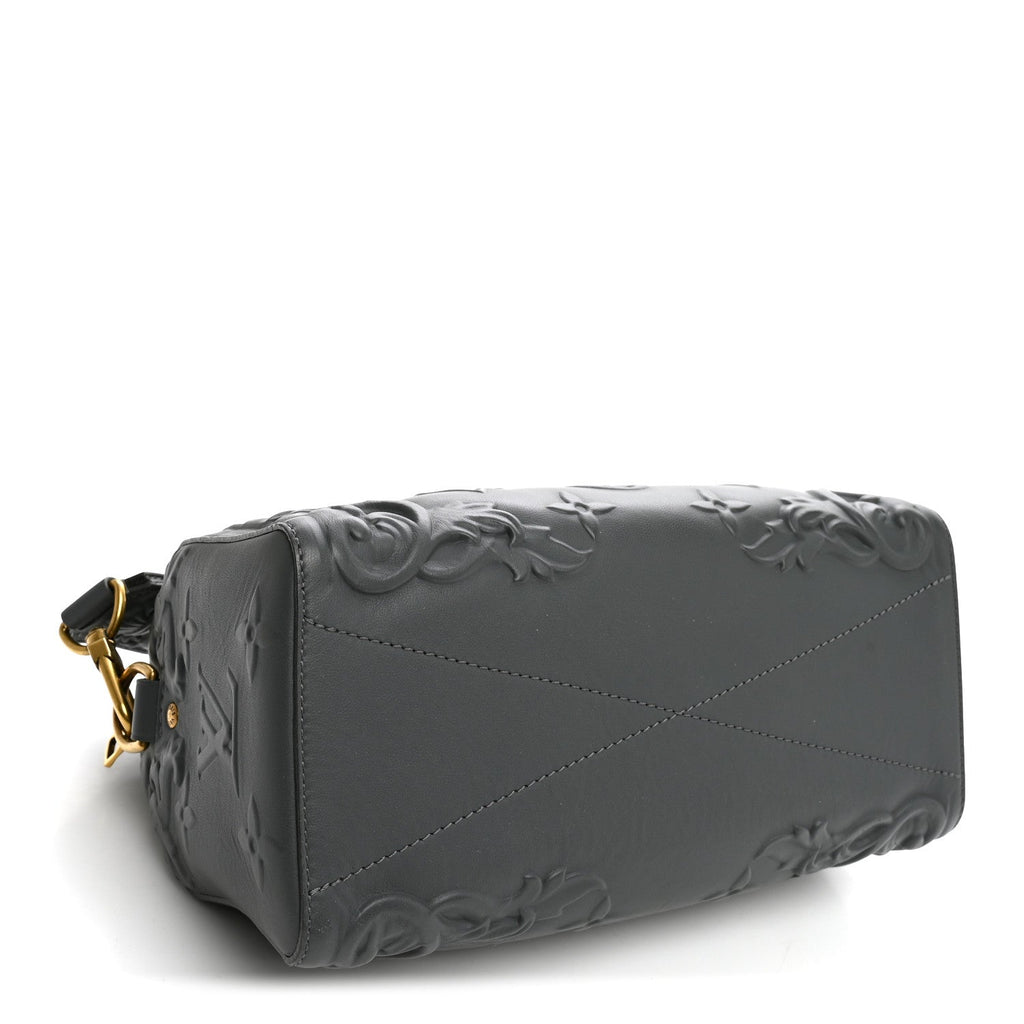 Calfskin Debossed Monogram Versailles City Keepall Dark Shadow Grey wholesalehk.shop